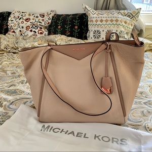 Michael Kors Women's Tan Leather Tote Bag